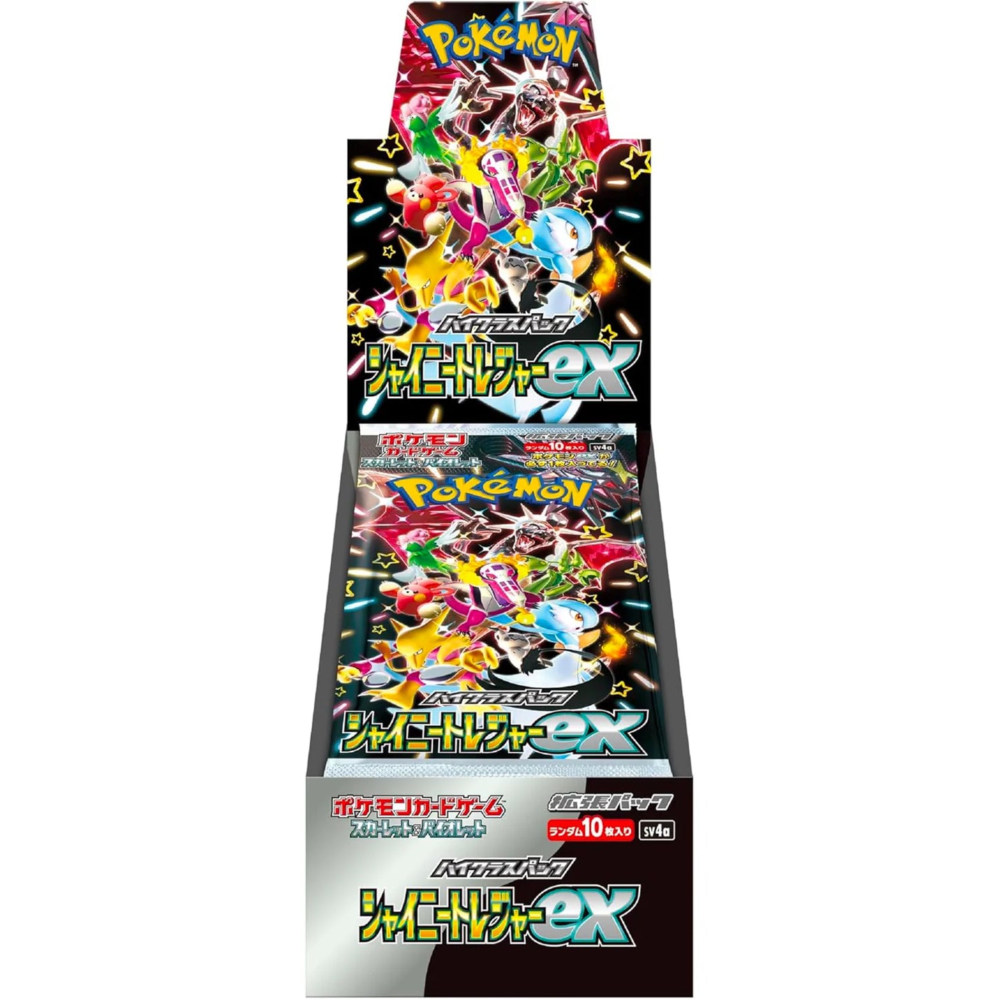 Pokémon Shiny Treasures ex SV4A Booster Box Japonés – 10 Sobres Oficiales de la Colección Scarlet & Violet