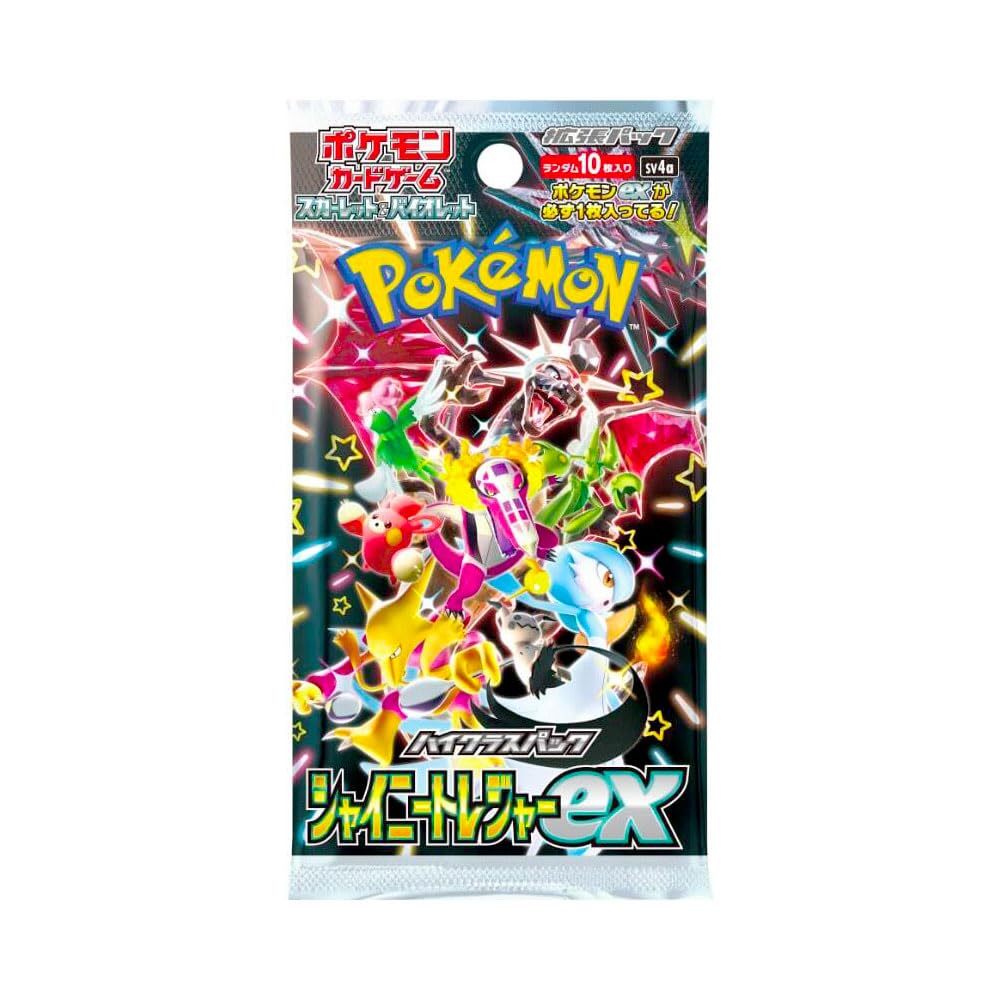 Pokémon Shiny Treasures ex SV4A Booster Box Japonés – 10 Sobres Oficiales de la Colección Scarlet & Violet