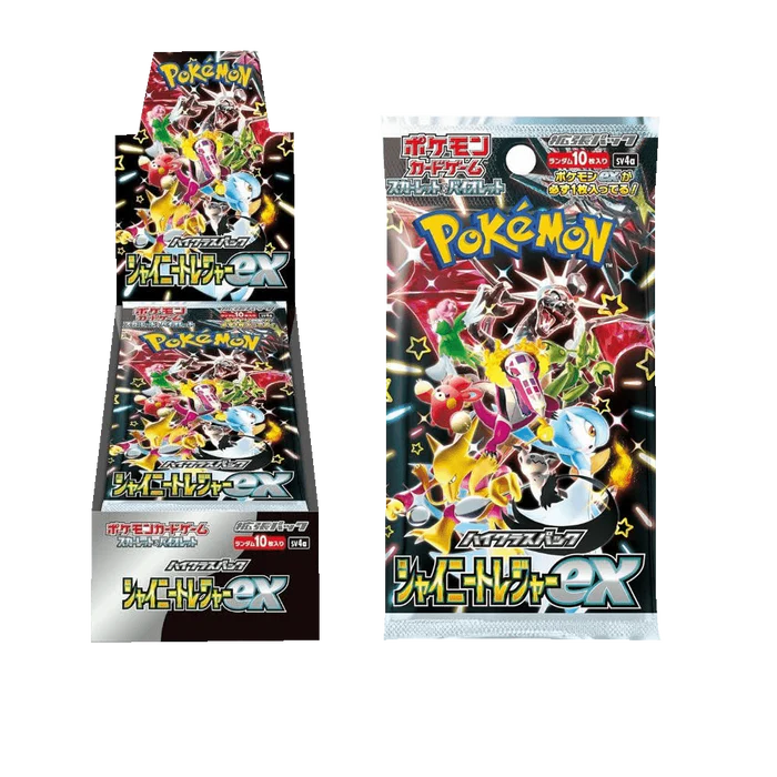 Pokémon Shiny Treasures ex SV4A Booster Box Japonés – 10 Sobres Oficiales de la Colección Scarlet & Violet