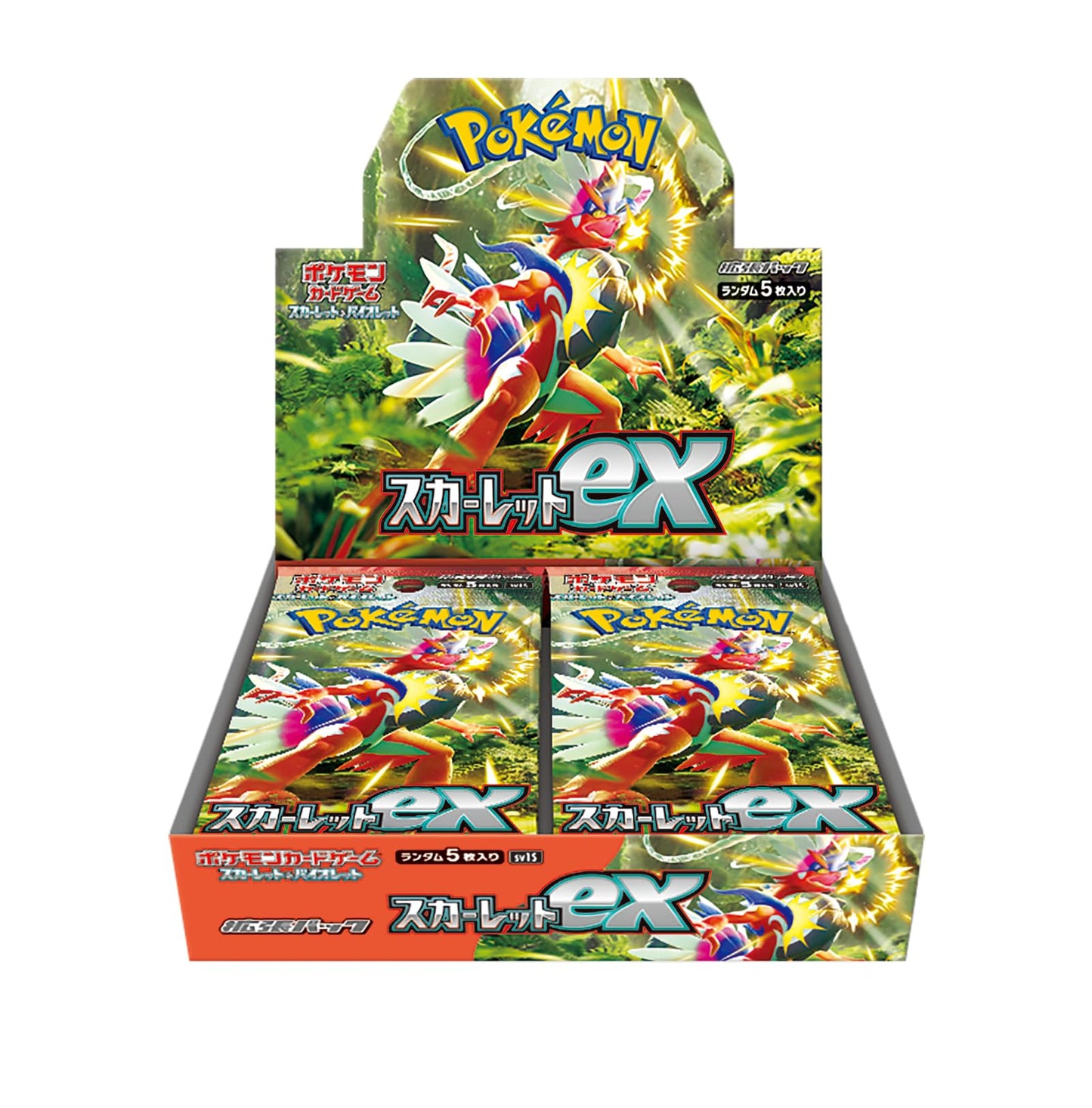 Pokémon Scarlet EX Booster Box Japonés – 30 Sobres Oficiales Scarlet & Violet SV1S