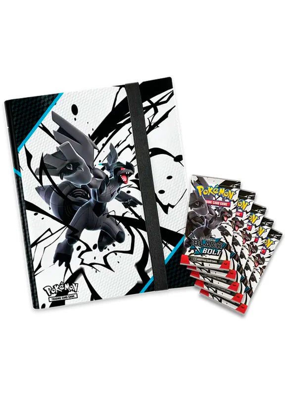Colección Black Bolt Binder Pokémon TCG en Inglés - Álbum + 5 Sobres de Expansión Incluidos