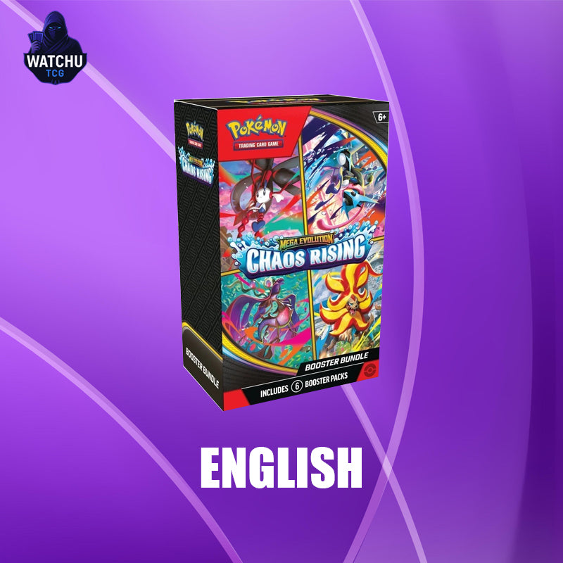 Pokémon TCG Mega Evolution Chaos Rising Booster Bundle Inglés