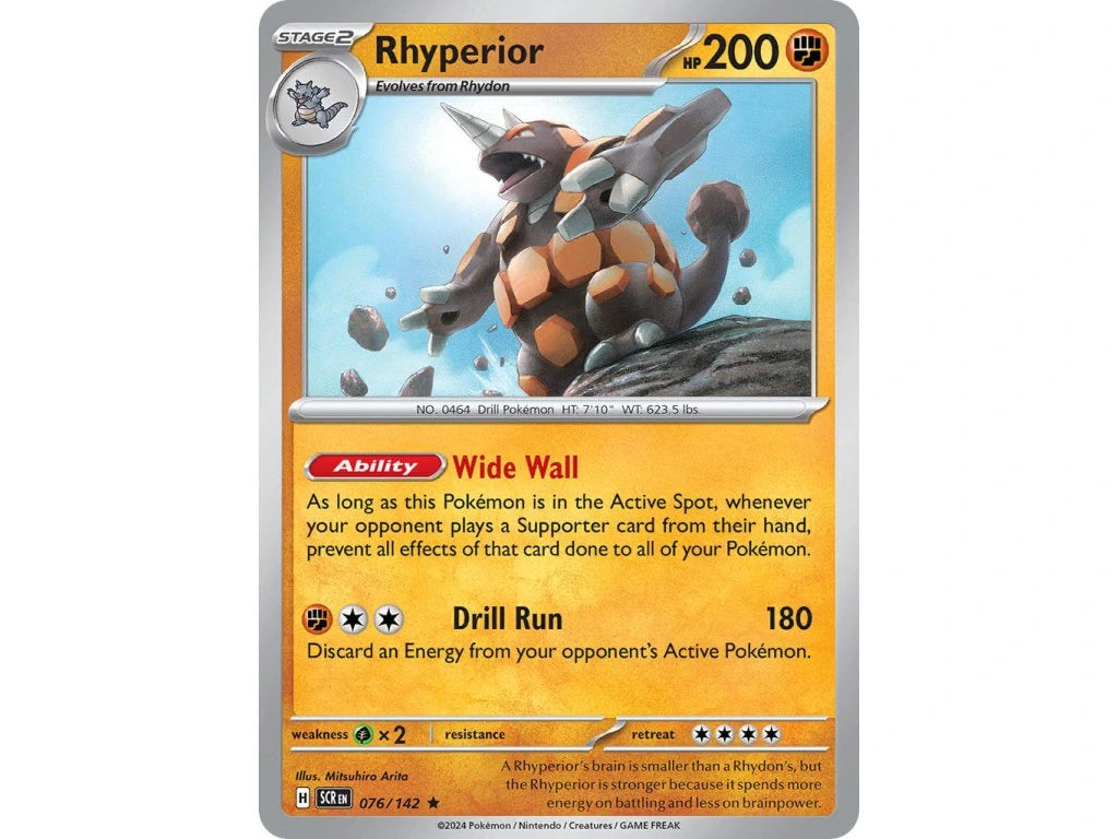 Pokémon Journey Together Checklane Blister Rhyperior | 1 Sobre Oficial + Carta Promo + Moneda Pokémon TCG