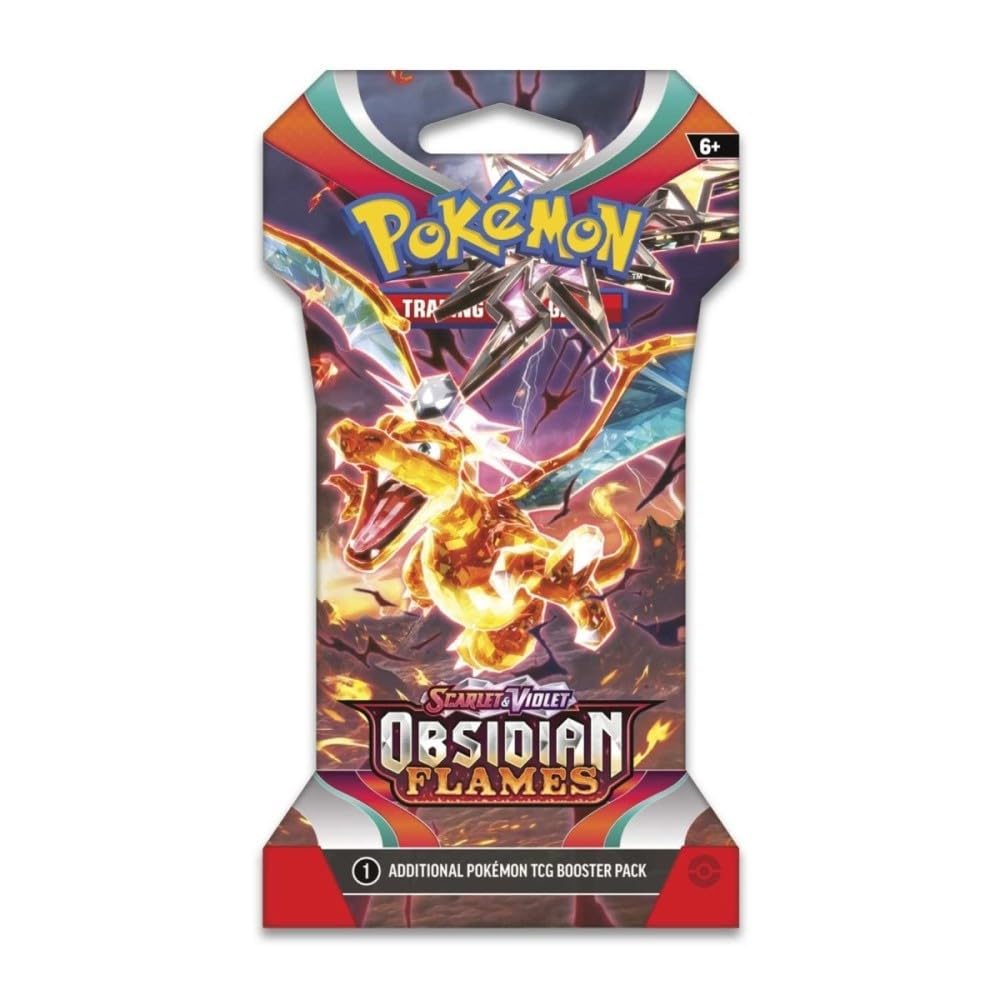 Pokémon OBF Obsidian Flames Sleeved Booster Pack – Sobre Individual Precintado (Inglés)