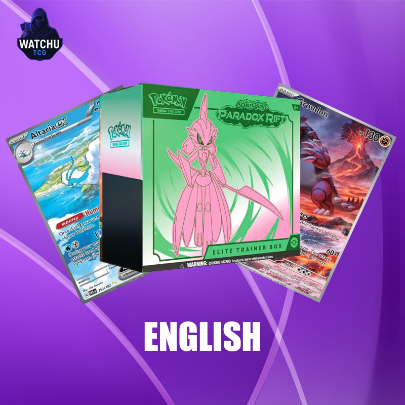 Pokémon PAR Paradox Rift Iron Valiant Elite Trainer Box – Promo, Sobres y Accesorios (Inglés)