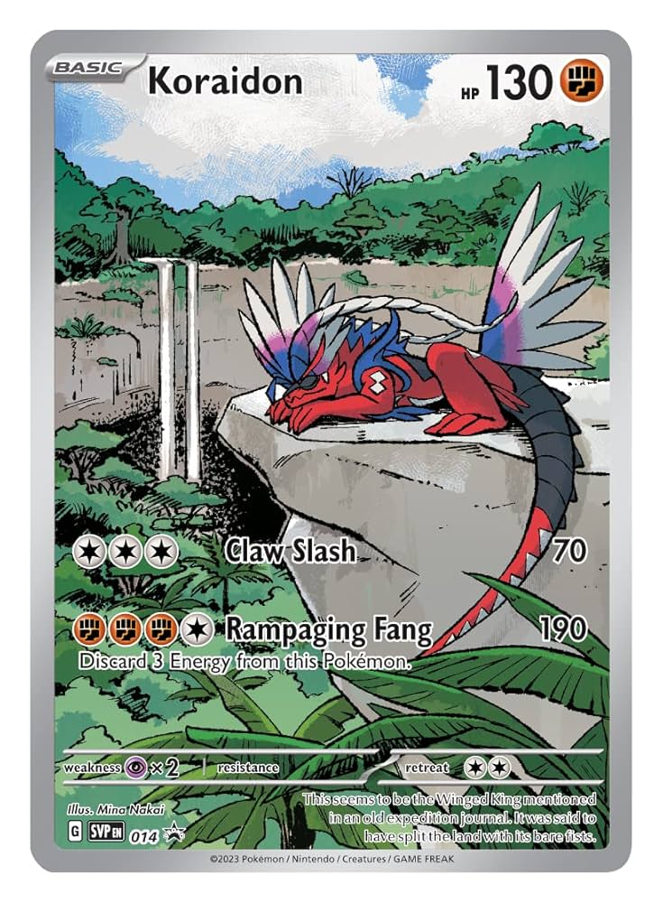 Pokémon SVI Scarlet & Violet Koraidon Elite Trainer Box – 9 Sobres + Carta Promo (Inglés)
