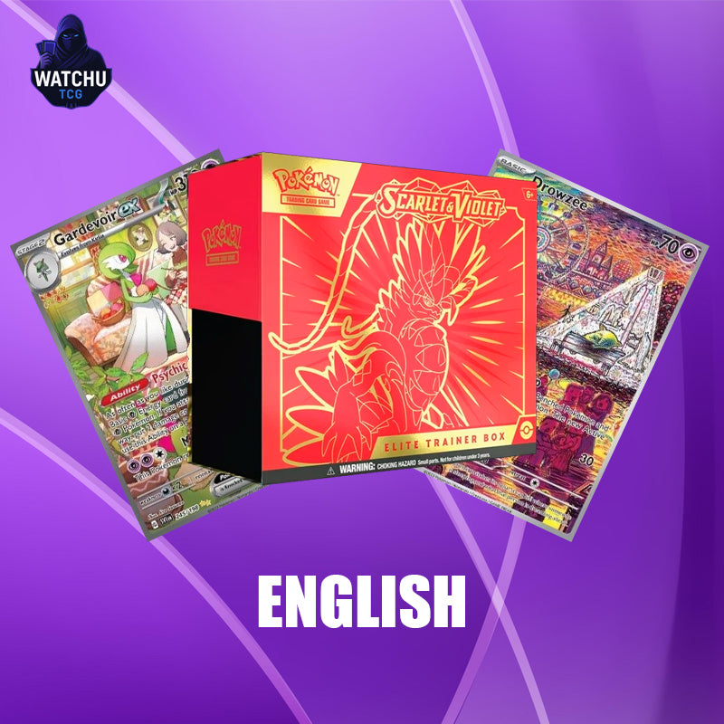 Pokémon SVI Scarlet & Violet Koraidon Elite Trainer Box – 9 Sobres + Carta Promo (Inglés)