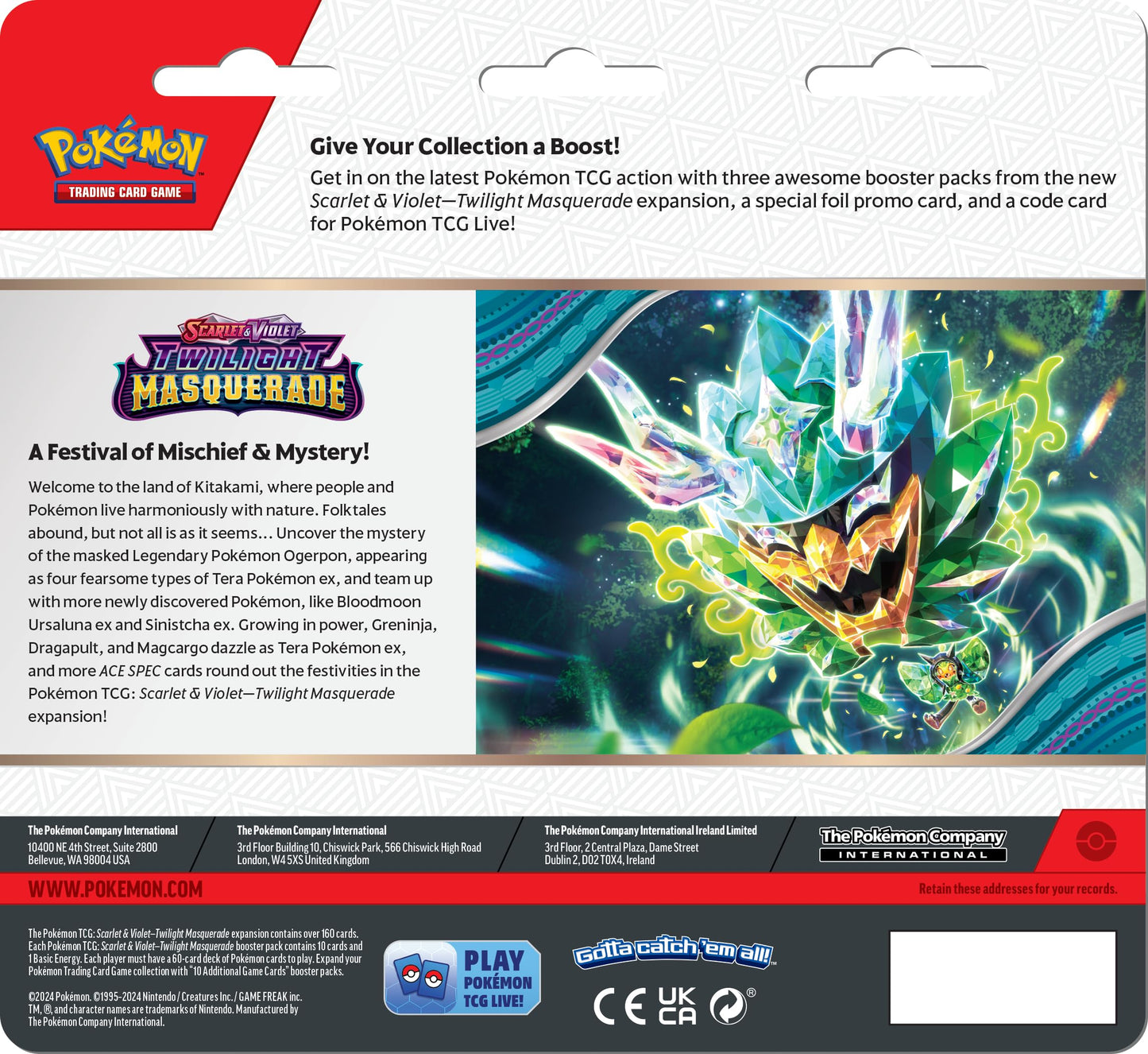 Blister 3-Pack Twilight Masquerade Revavroom Pokémon TCG en Inglés - Cartas Exclusivas y Promo Especial