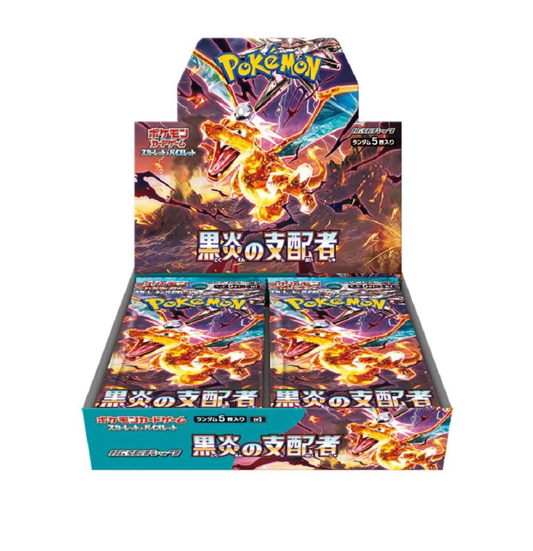 Pokémon Black Flame Ruler SV3 Booster Box Japonés – 30 Sobres Oficiales de la Colección Scarlet & Violet