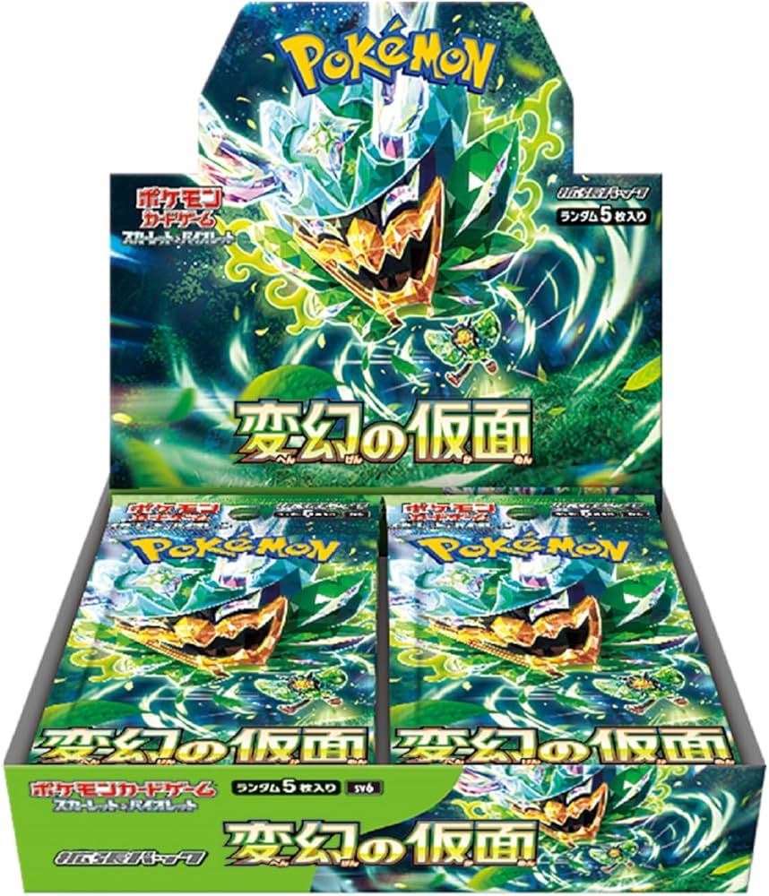 Pokémon Mask of Change SV6 Booster Box Japonés – 30 Sobres Oficiales de la Serie Scarlet & Violet