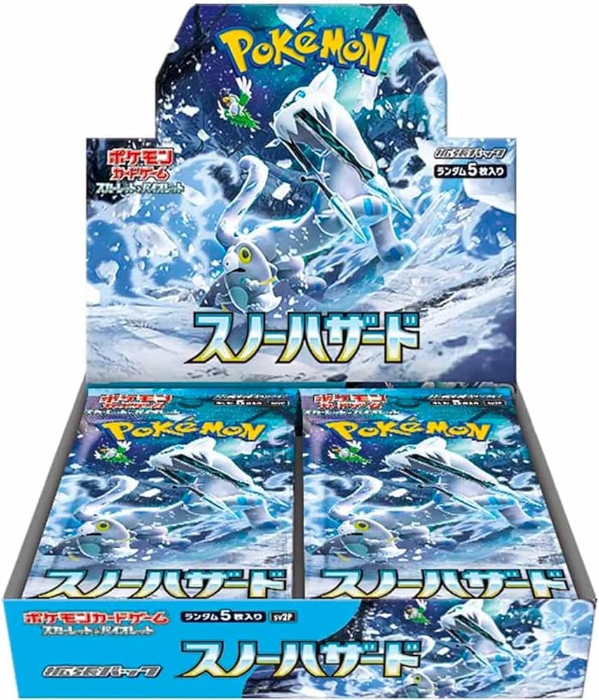 Pokémon Snow Hazard SV2P Booster Box Japonés – 30 Sobres Oficiales de la Expansión Scarlet & Violet