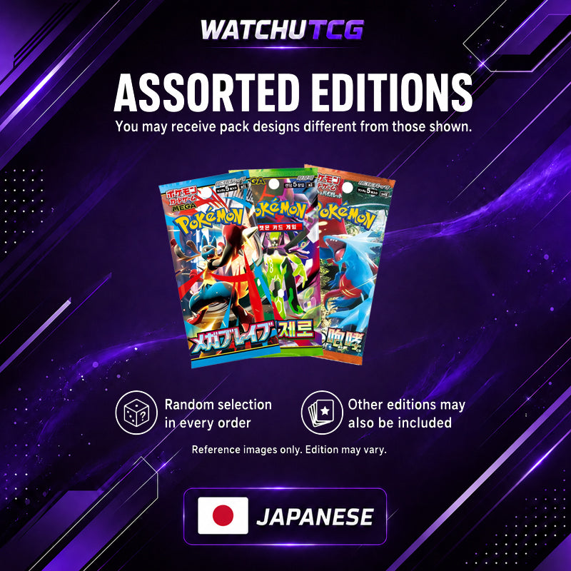Pokémon Mystery Pack 3 Sobres – Scarlet & Violet o Mega Evolution (Japonés)