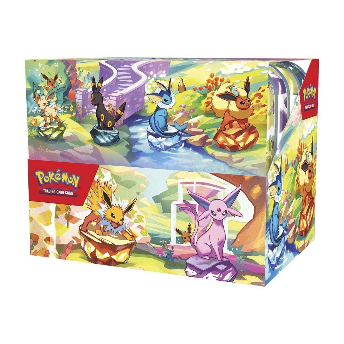 Pokémon Prismatic Evolutions Mini Tin Display Inglés – 8 Mini Tins Oficiales con Sobres Pokémon TCG
