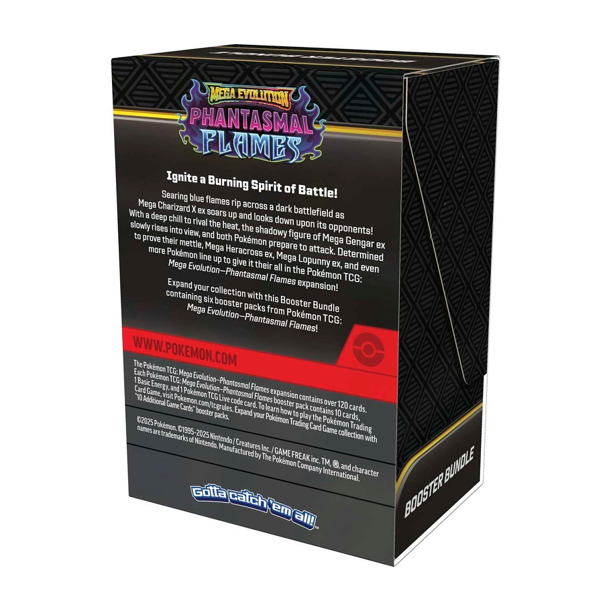 Pokémon Phantasmal Flames Booster Bundle Inglés – 6 Sobres Oficiales de la Era Mega Evolución