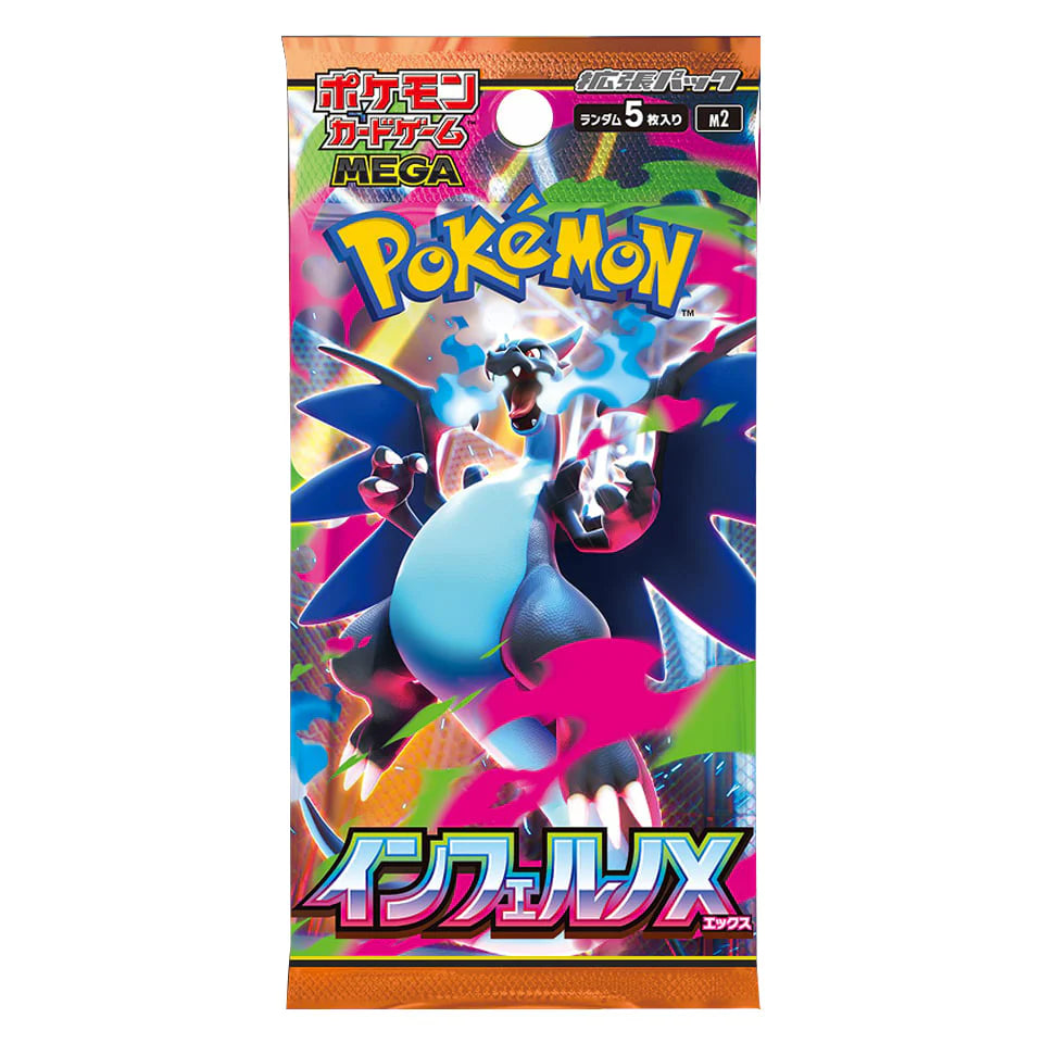 Pokémon Mega Inferno X M2 Booster Box Japonés – 30 Sobres Oficiales de la Era Mega Evolución