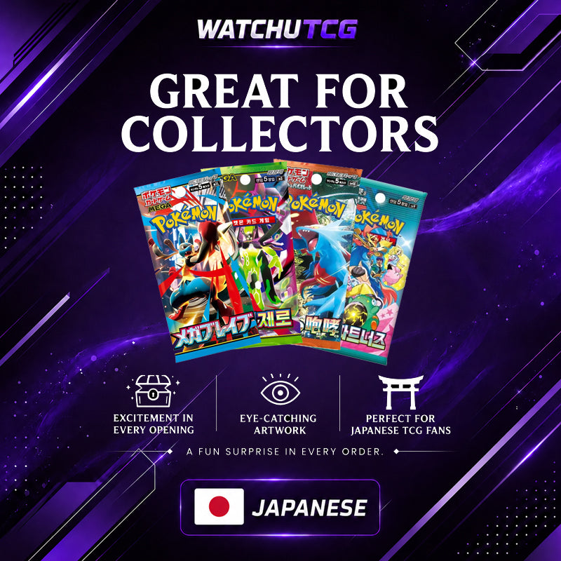 Pokémon Mystery Pack 4 Sobres – Scarlet & Violet o Mega Evolution (Japonés)