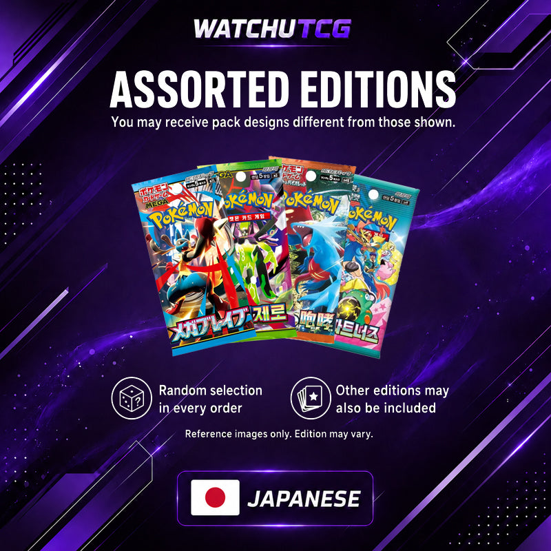 Pokémon Mystery Pack 4 Sobres – Scarlet & Violet o Mega Evolution (Japonés)