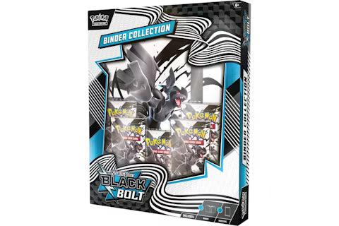 Colección Black Bolt Binder Pokémon TCG en Inglés - Álbum + 5 Sobres de Expansión Incluidos
