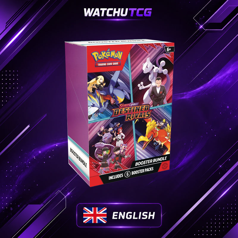 Pokémon Destined Rivals Booster Bundle Inglés – 6 Sobres Oficiales