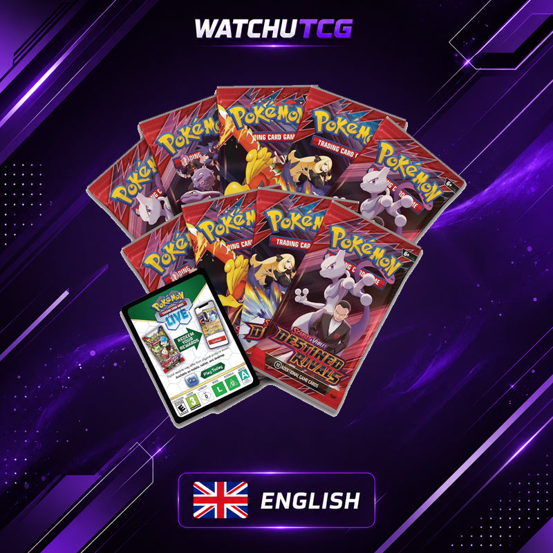 Pokémon TCG Scarlet & Violet Destined Rivals Elite Trainer Box ETB Inglés – 9 Sobres + Promo Team Rocket’s Wobbuffet