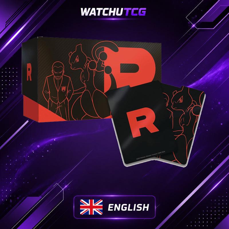 Pokémon TCG Scarlet & Violet Destined Rivals Elite Trainer Box ETB Inglés – 9 Sobres + Promo Team Rocket’s Wobbuffet