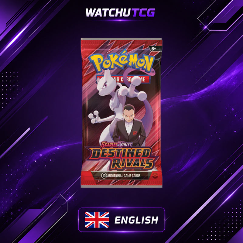 Pokémon Destined Rivals Booster Bundle Inglés – 6 Sobres Oficiales