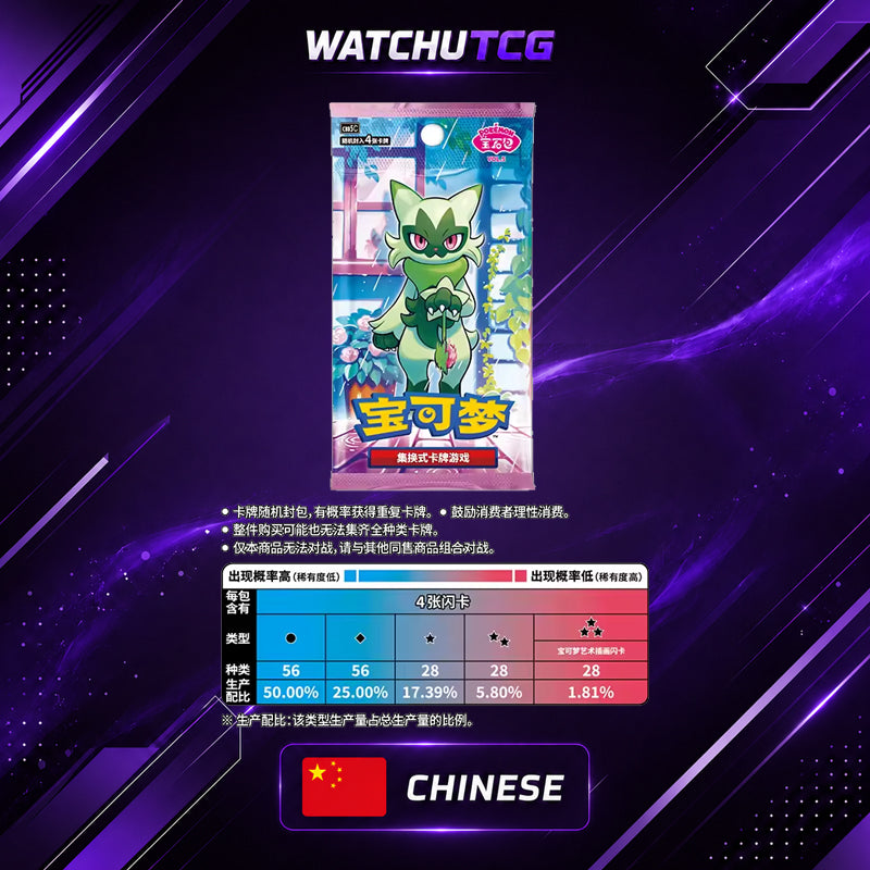 Pokémon TCG Gem Pack Vol. 5 Booster Box Chino Simplificado CBB5C