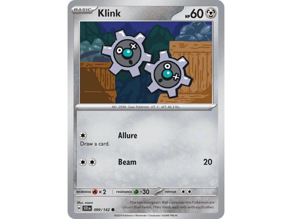 Pokémon Journey Together Checklane Blister Klinklang | 1 Sobre Oficial + Carta Promo + Moneda Pokémon TCG