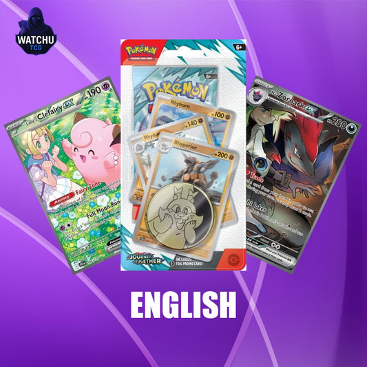 Pokémon Journey Together Checklane Blister Rhyperior | 1 Sobre Oficial + Carta Promo + Moneda Pokémon TCG