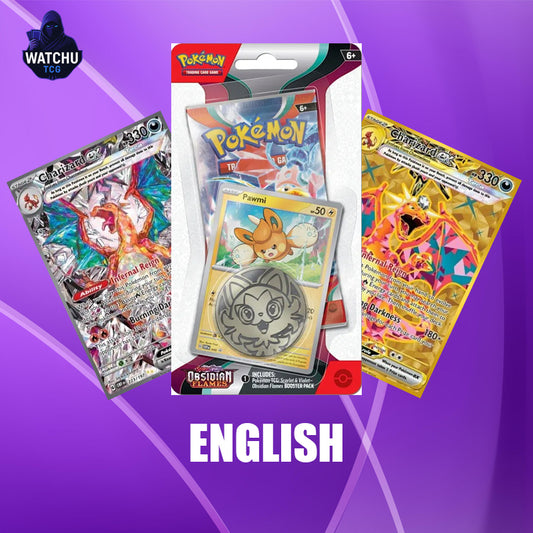 Pokémon OBF Obsidian Flames Pawmi 1-Pack Blister – Promo, Sobre y Moneda (Inglés)