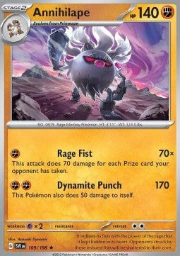 Pokémon OBF Obsidian Flames Annihilape Checklane Blister – 3 Promos, 1 Sobre y Moneda (Inglés)
