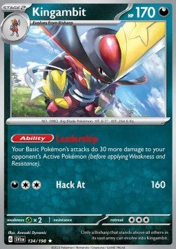 Pokémon OBF Obsidian Flames Kingambit Premium Blister – 3 Promos + 1 Sobre y Moneda (Inglés)