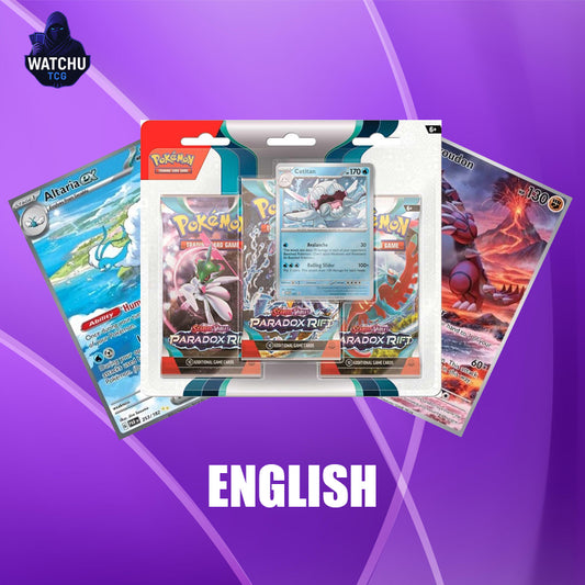 Pokémon PAR Paradox Rift Cetitan 3-Pack Blister – Promo y 3 Sobres (Inglés)