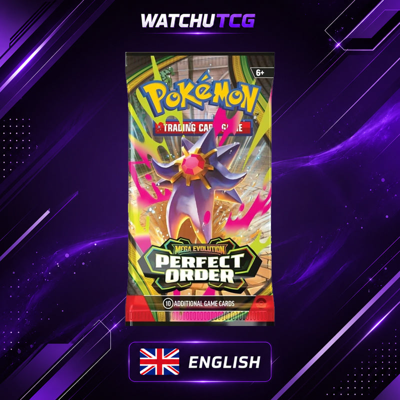 Pokémon Perfect Order Booster Box Inglés – Caja de 36 Sobres Pokémon TCG Mega Evolution
