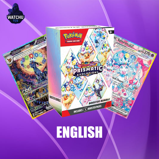 Pokémon Prismatic Evolutions Booster Bundle Inglés – 6 Sobres Oficiales Scarlet & Violet