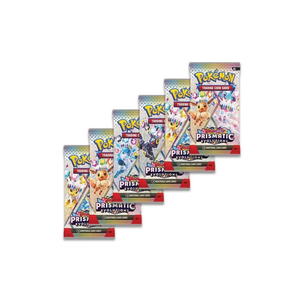 Pokémon Prismatic Evolutions Booster Bundle Inglés – 6 Sobres Oficiales Scarlet & Violet