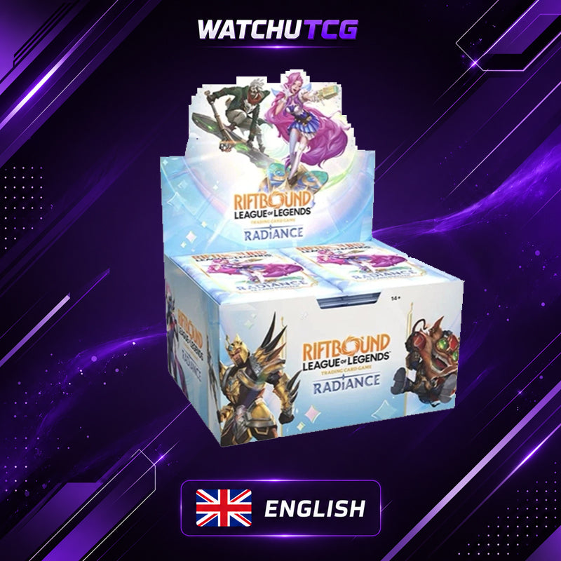 Riftbound League of Legends TCG Radiance Booster Display Box Inglés – 24 Sobres
