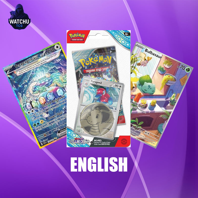 Pokémon Scarlet & Violet Stellar Crown Checklane Blister Porygon2 | Sobre + Carta Promo Holo + Moneda