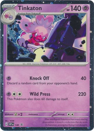 Pokémon SCR Stellar Crown Tinkaton 3-Pack Blister – Promo y 3 Sobres (Inglés)