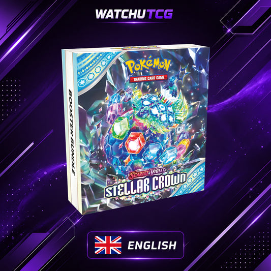 Pokémon TCG Scarlet & Violet Stellar Crown Booster Bundle – Edición Pokémon Center Exclusiva