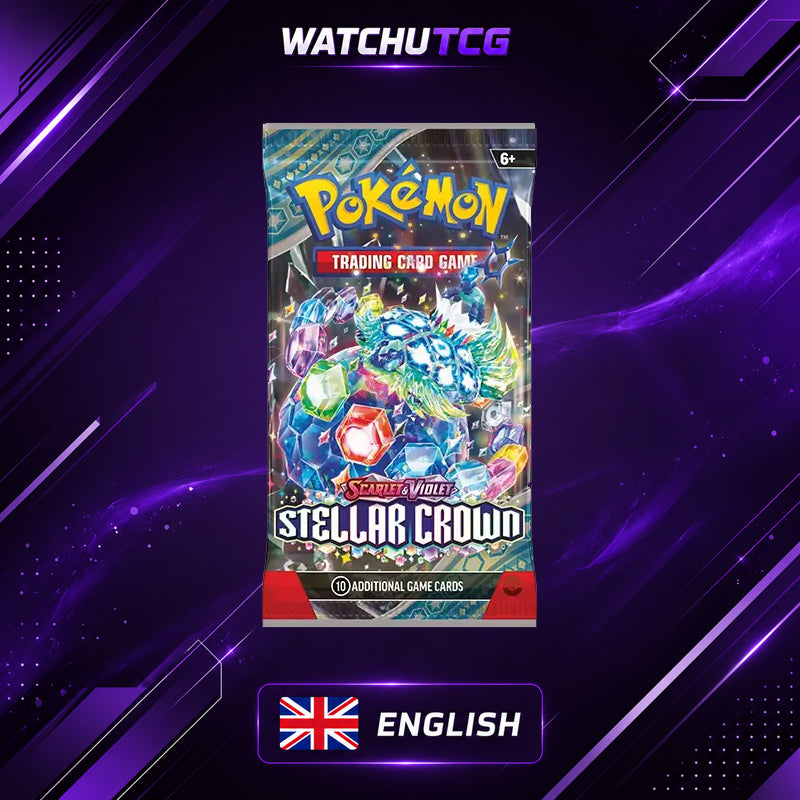 Pokémon TCG Scarlet & Violet Stellar Crown Booster Bundle – Edición Pokémon Center Exclusiva