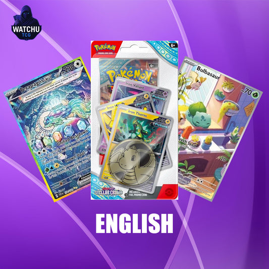 Pokémon Scarlet & Violet Stellar Crown Checklane Blister Iron Thorns | Pack Promocional con Carta Holo y Moneda