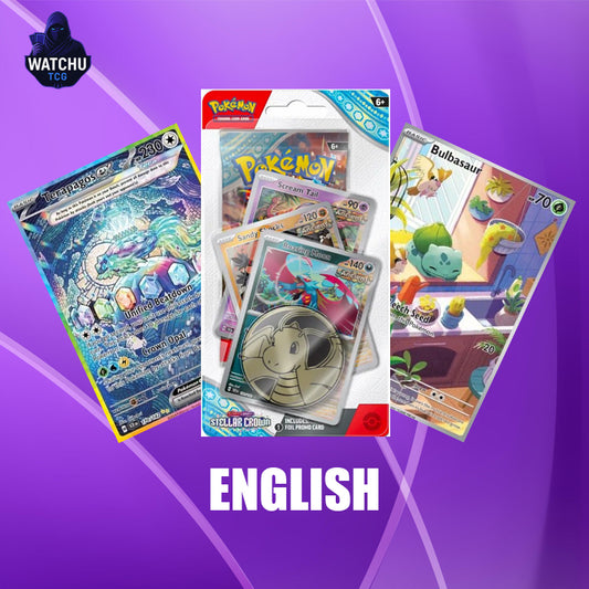 Pokémon Scarlet & Violet Stellar Crown Checklane Blister Roaring Moon | Set Premium con Carta Promo y Moneda