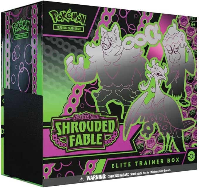 Pokémon SFA Shrouded Fable Elite Trainer Box – 9 Sobres + 65 Fundas (Inglés)