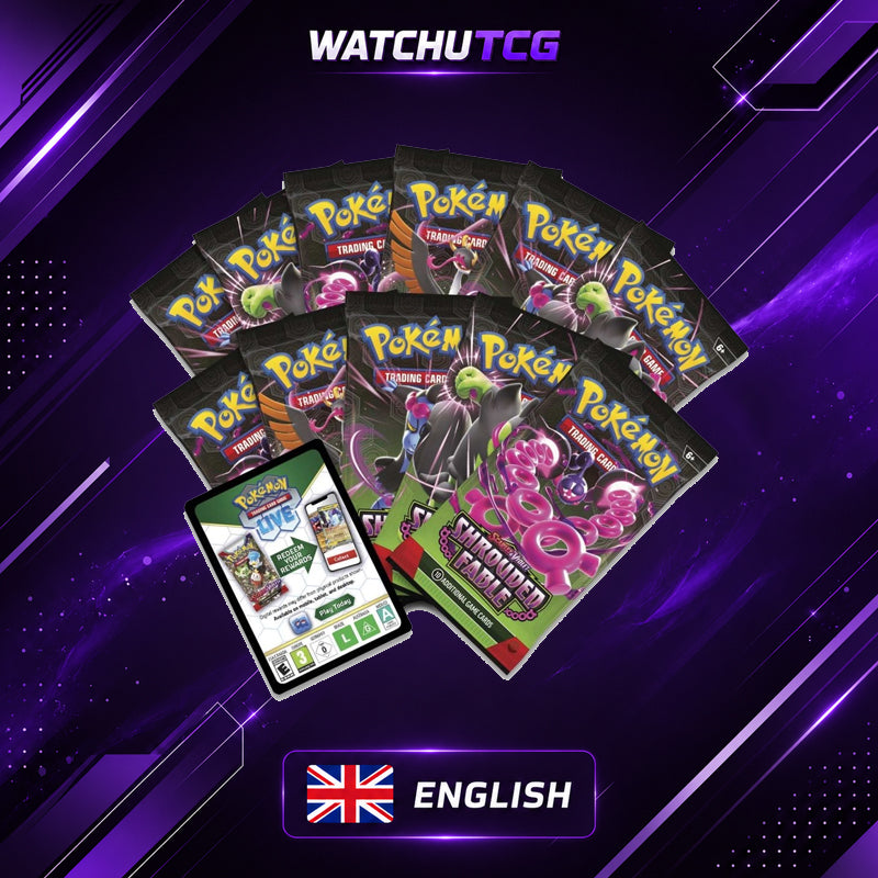 Pokémon SFA Shrouded Fable Elite Trainer Box – 9 Sobres + 65 Fundas (Inglés)