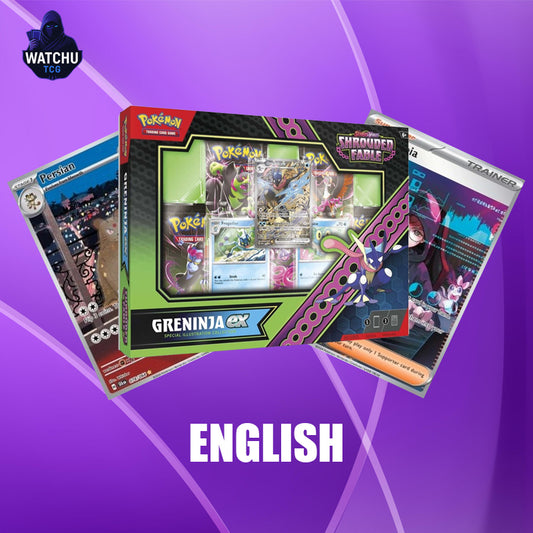 Pokémon SFA Shrouded Fable Greninja ex Special Illustration Collection – 5 Sobres + 3 Cartas Promocionales (Inglés)