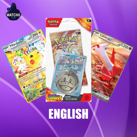 Pokémon SSP Surging Sparks Wooper 1-Pack Blister – Carta Promo + Moneda (Inglés)