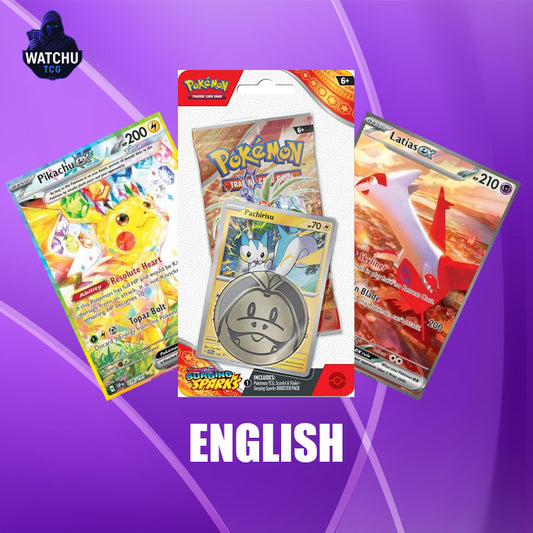 Pokémon SSP Surging Sparks Pachirisu 1-Pack Blister – Carta Promo + Moneda (Inglés)