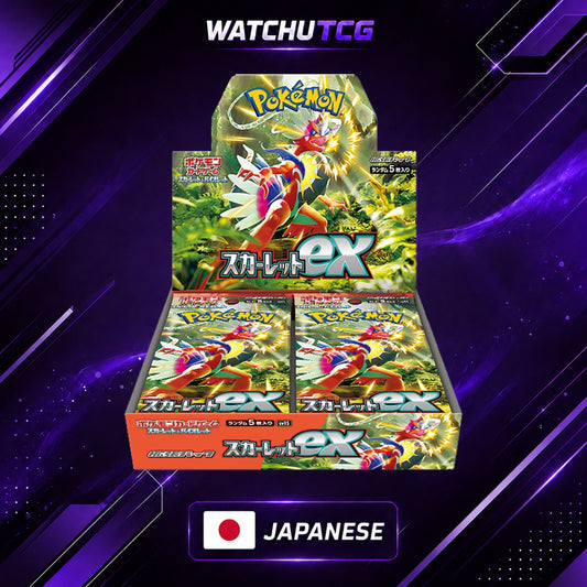 Pokémon Scarlet EX Booster Box Japonés – 30 Sobres Oficiales Scarlet & Violet SV1S