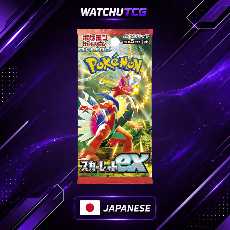 Pokémon Scarlet EX Booster Box Japonés – 30 Sobres Oficiales Scarlet & Violet SV1S